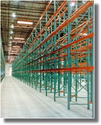 Industrial installers buys used pallet racking